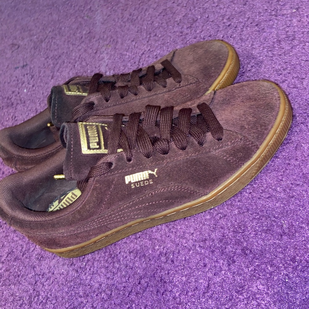 Maroon & Gold Puma Suede Classic